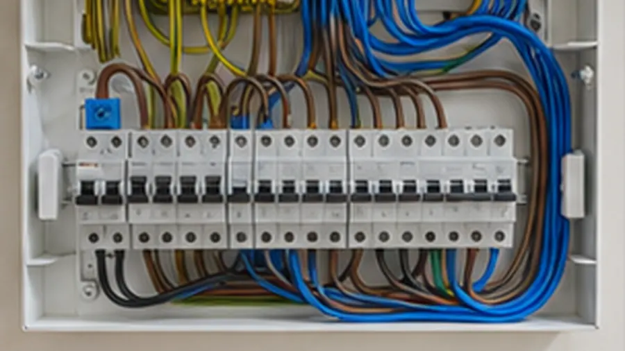 Old fuse box and modern consumer unit