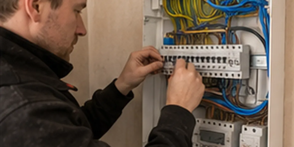 Illustrative consumer unit electrical work