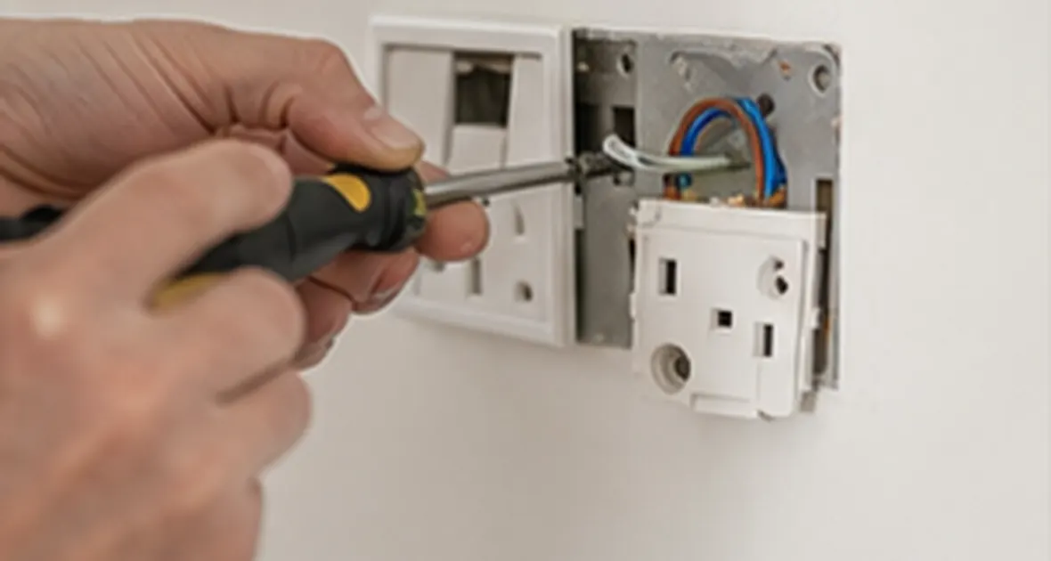 Illustrative socket, switch and lighting work