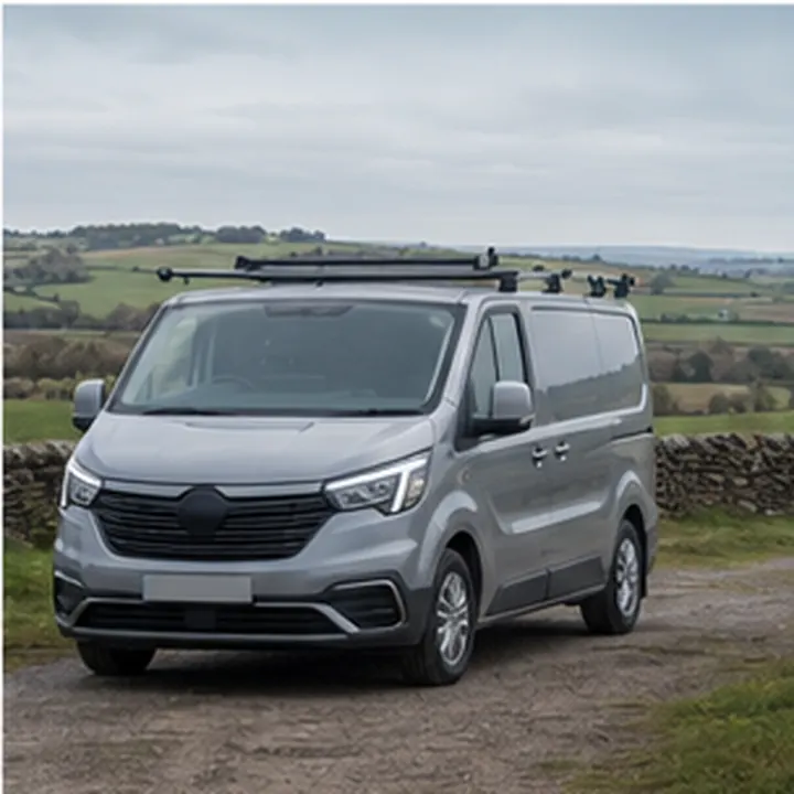 Illustrative black Forfar Sparks electrician van