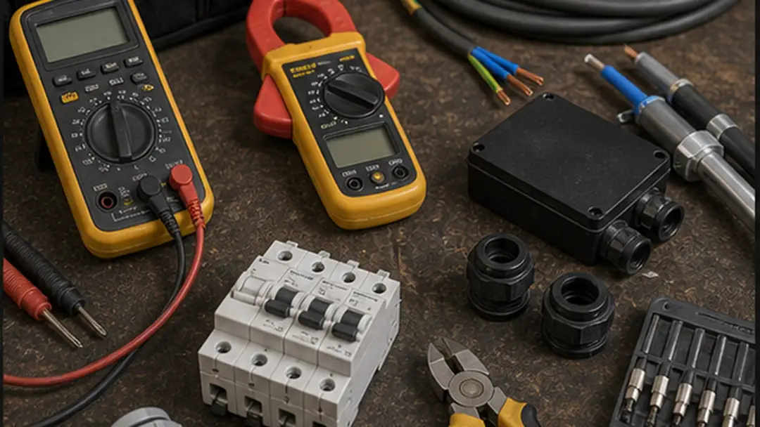 Tools for agricultural electrician
