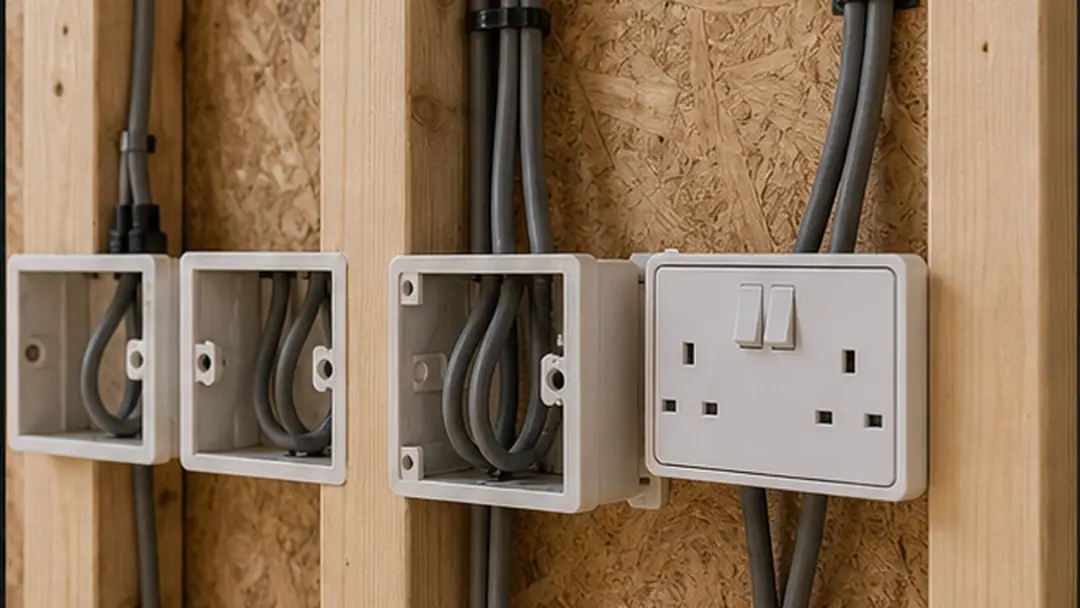 Illustrative extension wiring work in Forfar